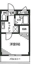 グレイス南葛西 4階1Kの間取り