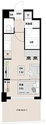 アーバンパーク清澄白河 2階1DKの間取り