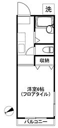 ヴィラシャトレ 1Kの間取図画像