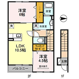 イーストヴィレッジ2015 2LDKの間取図画像