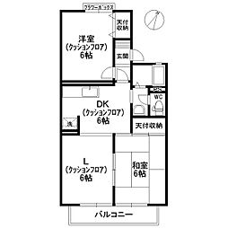 サンタシティー2 3DKの間取図画像