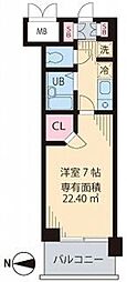 ビイルーム吉祥寺 1Kの間取図画像