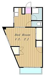小田急江ノ島線 東林間駅 徒歩4分の賃貸マンション 3階ワンルームの間取り
