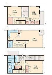 タウンハウス山本 1階3LDKの間取り