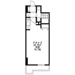 SIDE One 6階ワンルームの間取り