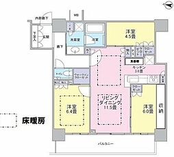 ブランズ川口幸町 3LDKの間取図画像