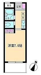 アーク・ナカノ 1Kの間取図画像