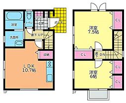NICO菊野台 2LDKの間取り