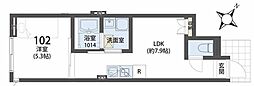 ザ・シエスタ成城学園グレシアーレ 1階1LDKの間取り