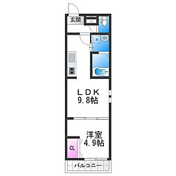 フジパレス遠里小野ウエスト 2階