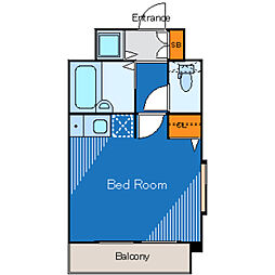JR京浜東北・根岸線 大森駅 徒歩5分の賃貸マンション 11階ワンルームの間取り
