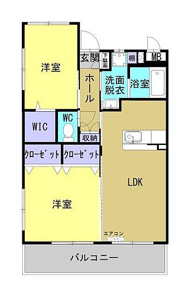 （仮称）都城年見町ＡＫマンション 301｜宮崎県都城市年見町(賃貸マンション2LDK・3階・50.84㎡)の写真 その3