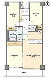 COMFORIA西荻窪 3LDKの間取図画像