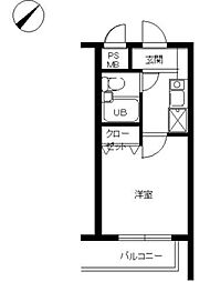 間取図画像 1K