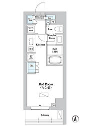 JPnoie錦糸町 ワンルームの間取図画像