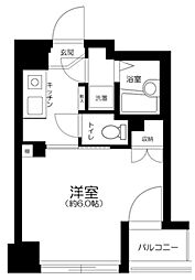 ベスト本郷 1Kの間取図画像