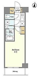 ラ ドゥセール赤羽 3階1Kの間取り