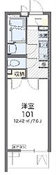 ドエル大久保A 1Kの間取図画像