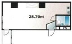 クラッシー久米川 3階ワンルームの間取り
