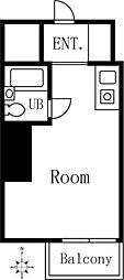 ライオンズマンション九段第2 ワンルームの間取図画像
