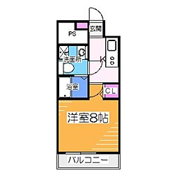 Racine宿院 1Kの間取図画像