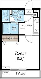 リブリ・松戸馬橋 1階1Kの間取り