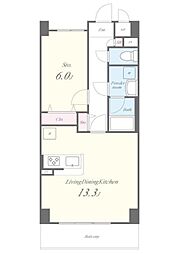 shoebill 1階1LDKの間取り