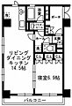 レジディア月島312階22.2万円