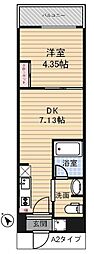 アーバンパーク東日暮里 1DKの間取図画像