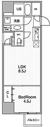 URBANFLATSIkebukuroPremium 1LDKの間取図画像