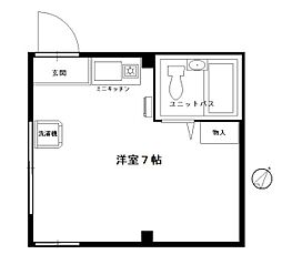グラバー邸 ワンルームの間取図画像