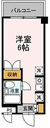 リッチマウント ワンルームの間取図画像