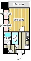 リバティシティ天神 1Kの間取図画像
