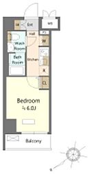 SHOKEN Residence横浜鶴見V 9階1Kの間取り