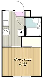 ルミエール（南成瀬1） 2階1Kの間取り