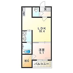 間取図画像 1LDK