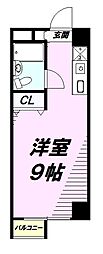 第2藤ビル ワンルームの間取図画像