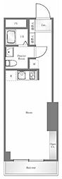 セルベコート笹塚 3階ワンルームの間取り