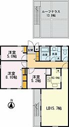 サリーレ成城 3LDKの間取図画像