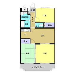 ユーミー誉 3LDKの間取図画像