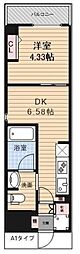 アーバンパーク東日暮里 1DKの間取図画像