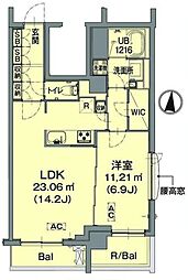 不二美屋III 1LDKの間取図画像