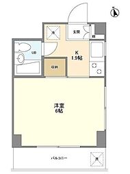 鎌伊ハイツ 1Kの間取図画像