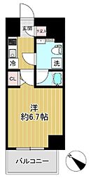 クラリッサ新川崎 1Kの間取図画像