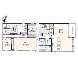 東中野戸建 3SLDKの間取り