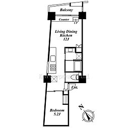 間取図画像 1LDK