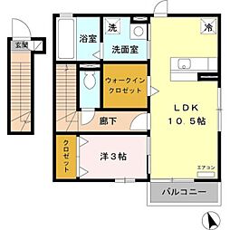間取図画像 1LDK