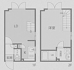 LAPiS大井町2 1LDKの間取図画像