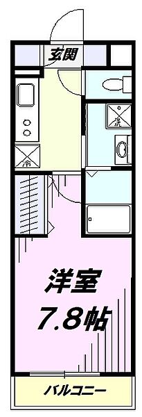コンプリシテＴ 105｜埼玉県所沢市大字下安松(賃貸アパート1K・1階・26.23㎡)の写真 その2
