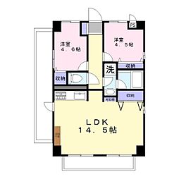 ＦＯＲ　ＹＯＵ 3階2LDKの間取り